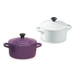 2 mini-cocottes céramiques Le Creuset